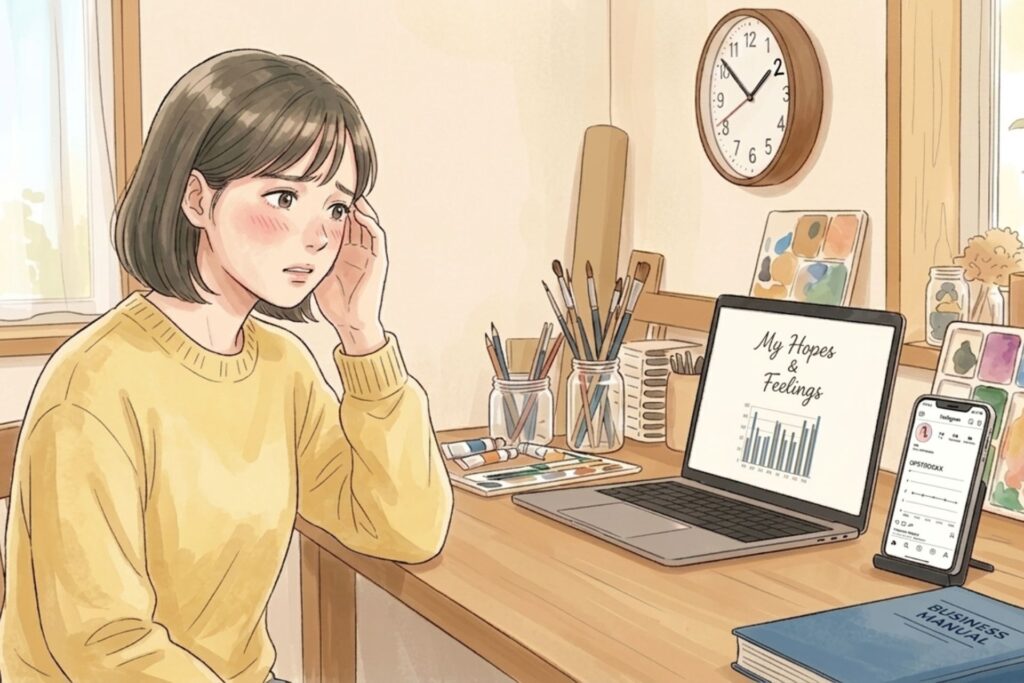悩んでいる女性